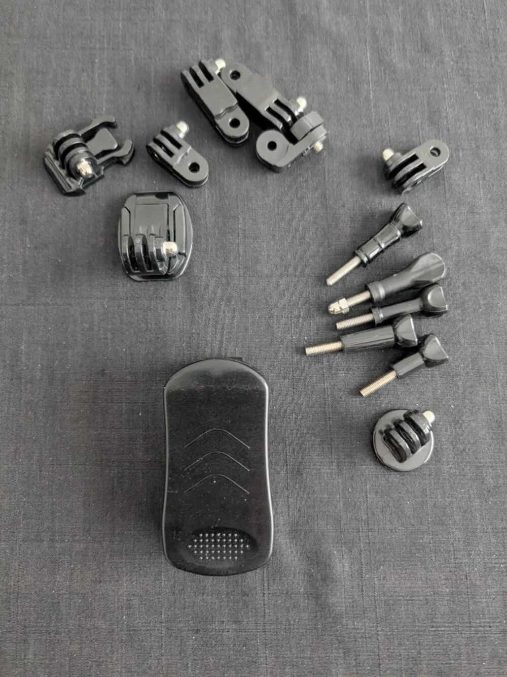 GoPro Black Mounting SCREWS SUN VISOR CLIP ETC